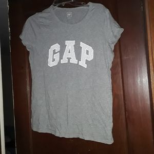 GAP Grey T shirt with eyelet letting Size L